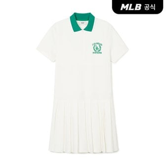 MLB [코리아공식]여성 클래식 스포츠 테니스 반팔 원피스 LA (Cream)