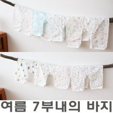 여름 아기 7부내의 바지 귀여운 캐릭터 모음전