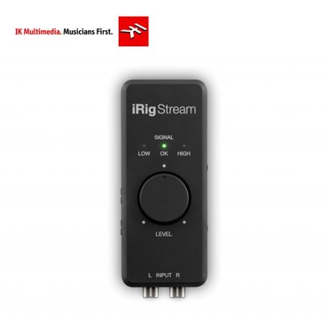 아이케이멀티미디어 iRig Stream 오디오 인터페이스 모바일 스트리밍  오디오믹서 인터넷방송