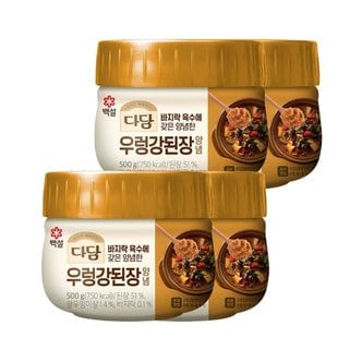  다담 우렁강된장 양념 500g x4개