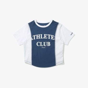 디아도라 [공식스토어] 크래프트 블럭 티셔츠 NAVY (D4122LRS12NVS)
