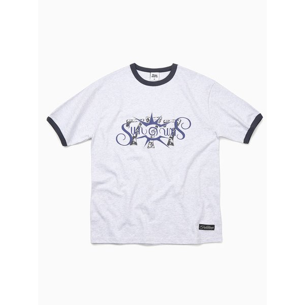 잭팟 링거 티셔츠 [멜란지그레이]