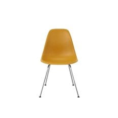 [허먼밀러 공식딜러] Eames Molded Plastic Side Chair, 4-Leg (Deep Yellow/Chrome)