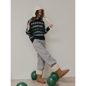 AR_Wide sweat banding pants_GRAY