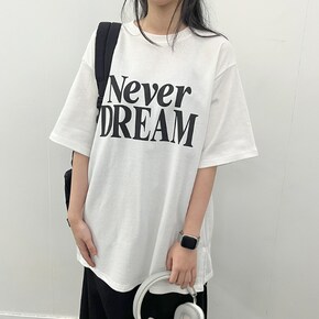 드림 오버핏 반팔티 루즈핏 빅사이즈 옆트림 레이어드 학생 10대_P418837614