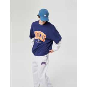 NYK KNICKS 레이어드 맨투맨(N223TS035P)