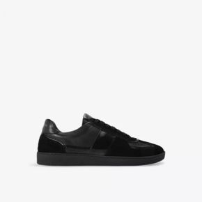 5455540 KURT GEIGER LONDON Lloyd logo-embossed suede low-top trainers