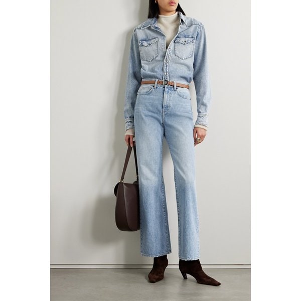 베로니카비어드 크로즈비 하이라이즈 와이드 진 라이트 데님 1647597324784699