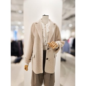 아이잗컬렉션 [파주점] [더아이잗컬렉션]울 캐시미어 블렌드 하프 코트 CRAA0CTH61