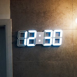심쿵샵 벽걸이 디지털시계 led시계 거실 무소음 전자벽시계