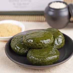 [전라도 청년] 쫀득쫀득 찹쌀 쑥+흑임자인절미 2kg(20개) 선물세트 (콩고물+흑임자가루증정)