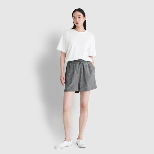 JAJU 25 S/S  JAJU  여 코튼 레이온 3부 파자마 팬츠  J205202021