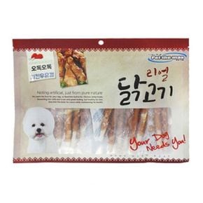 강아지 오래먹는 치킨 우유껌 애견 간식 300g 1P X ( 2매입 )