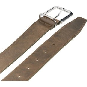 [해외배송] 더프랭키샵 에이지드 가죽 싱글 프롱 버클 벨트 BEFS21157885 OLIVE SILVER