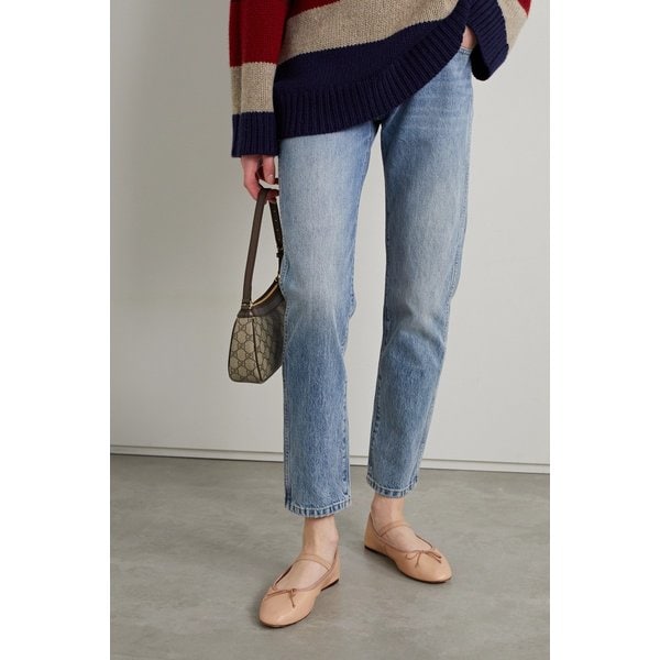 로플러 랜달 레오니 가죽 발레리나 플랫 블러시 1647597305660732