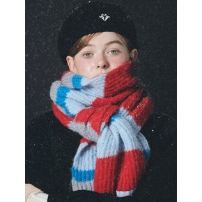 Color Stripe Muffler [Red]