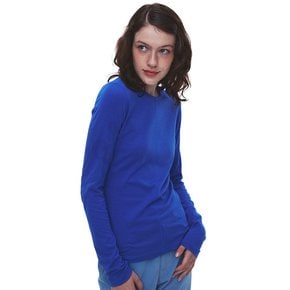 Overlock Stitch Long Sleeve T-Shirt - Deep Sea