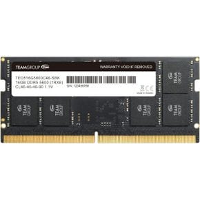 미국 팀그룹 램 DDR5 TEAMGROUP Elite SODIMM 16GB 5600Mhz PC544800 CL46 NonECC Unbuffered 1.