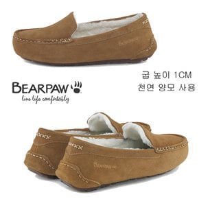 베어파우(BEARPAW) 여성 JILL 천연 양털 모카신 히코리(K192002)