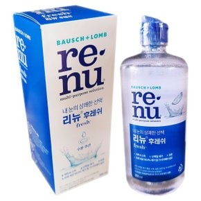 리뉴 후레쉬 렌즈 세정제 세척액 관리 소독 355ml 3개