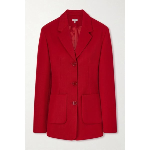 울 블렌드 레드 블레이저 46376663163050430