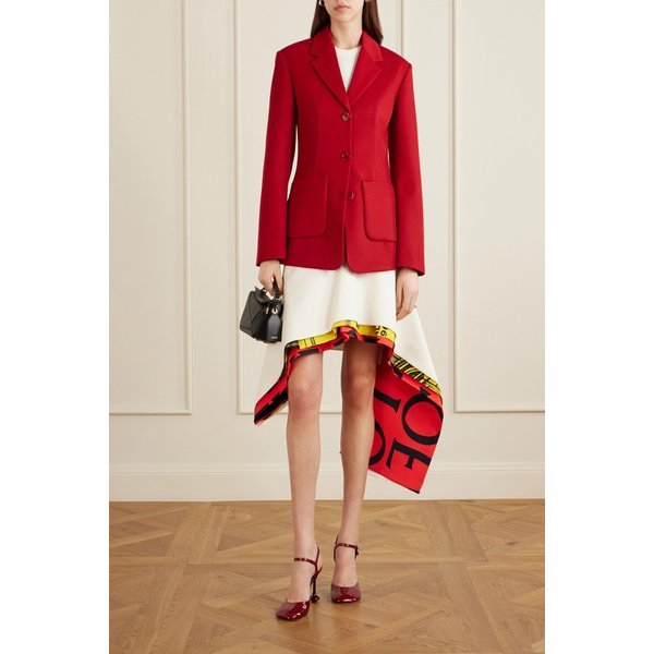 울 블렌드 레드 블레이저 46376663163050430