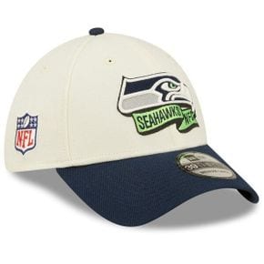 [해외] 837200 NFL [시애틀 시호크스] 2022 Sideline 39THIRTY 2Tone Flex Hat Cream/College Na