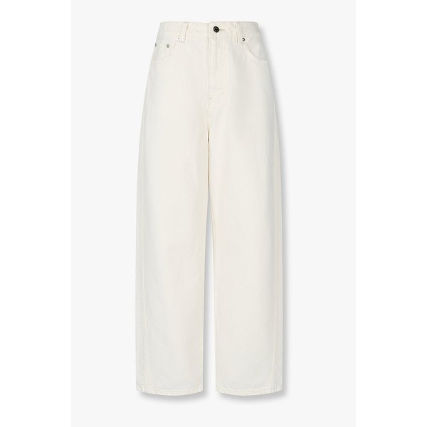 로고 패치 커브드 데님 팬츠 7115455X01106