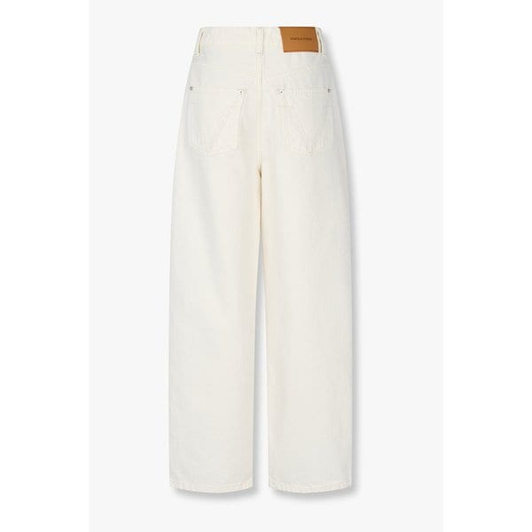 로고 패치 커브드 데님 팬츠 7115455X01106