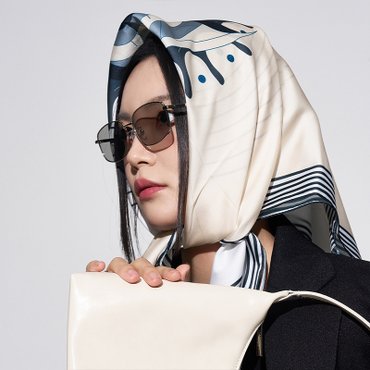 리끌로우 OPEN EYES SCARF WHITE 스카프
