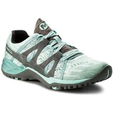 5350889 MERRELL Womens Siren Hex Q2 E-Mesh Shoes - Medium In Bleached Aqua