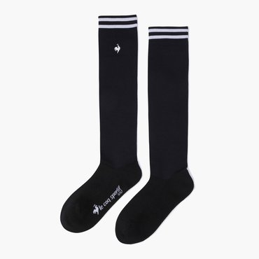 르꼬끄골프 25년 S/S   NEW 여성 라인 포인트 냉감 니삭스 / BLCK  GQ222LKS41