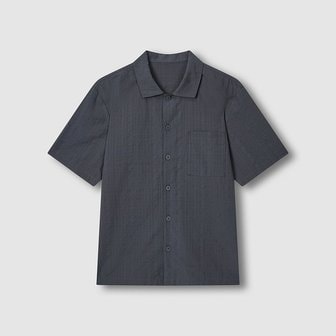 JAJU 남 소프트 시어서커 반팔 파자마 셔츠 J206201168085