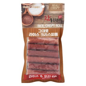참좋은간식 강아지 간식 라이스 크리스피롤 오리 6p
