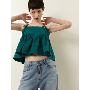 JACQUARD COTTON STRING TOP_GREEN