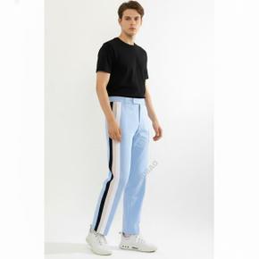 SIDE STRIPE LUXE 4WAY STRETCH TWILL TROUSER G4LS23B124SKY 여성 사이드