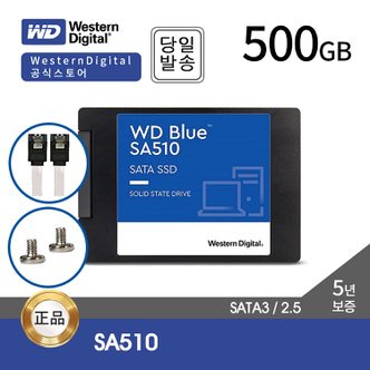 웨스턴디지털 Blue SSD SA510 500GB 2.5형 (SATA3/TLC/5년)