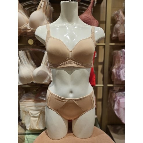 트라이엄프 [75A~85C]COOL 노와이어 스포츠브라+햄라인팬티(TXWBRBPR12BE)