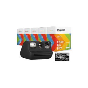 Polaroid Originals 번들 Go 인스턴트 카메라 블랙 컬러필름과 마이