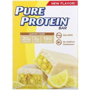 Pure Protein 레몬 케이크 바 바 6개 1개당 50g(1.76oz)