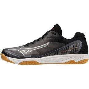 MIZUNO [미즈노] 배구화 플라이 플라이 클럽 실내 와이드 경량 실내 25.0 cm 2E 블랙/실버/레드