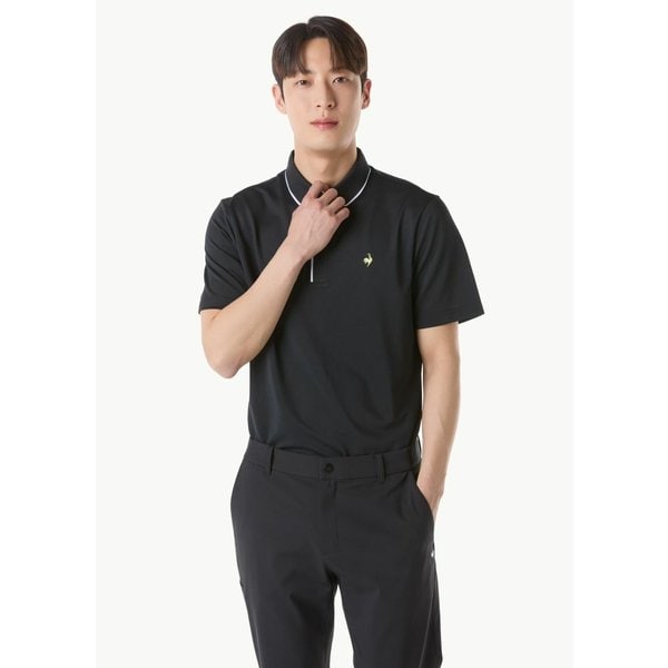 [여주점] LE_TANDARD 에센셜 PQ 티셔츠 GQ121MTS35 BLCK