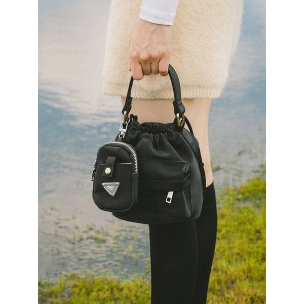 Memory bucket tote bag (black)