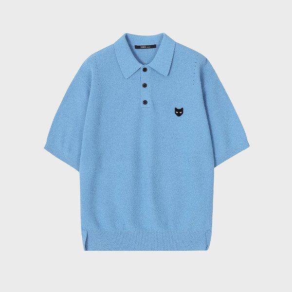 [파주점] 옴므 지제로 팬서 부클 카라 하프 니트 SI3KT957SB