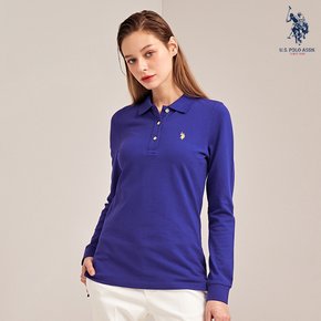 [U.S. POLO ASSN.] 여성 SPRING 폴로 티셔츠_PURPLE