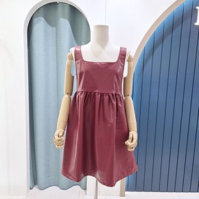 스퀘어넥 벌룬 레더 나시 원피스 색상 택1 SF10OP101