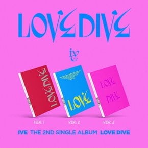 아이브 (IVE) - 싱글 2집 LOVE DIVE - VER.1 (레드) - 개봉앨범 포카 없음