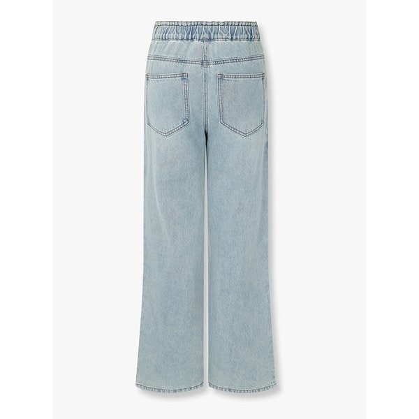 백 밴딩 워싱 스트레이트 데님 팬츠_블루 7215355803