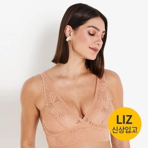 소프트 뷰티 51291 누드 레이스 노와이어 홑겹 브라+니플패드