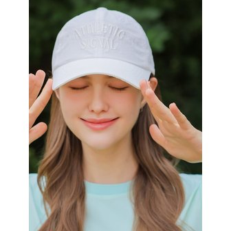 퍼디 시그널 레터링 자수 볼-cap